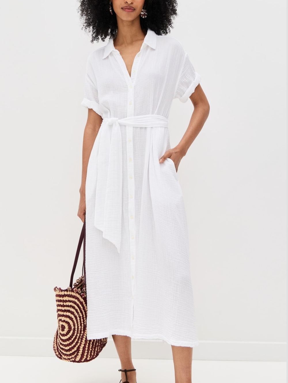 XIRENA Caylin Dress, Color: White, Size: XS
